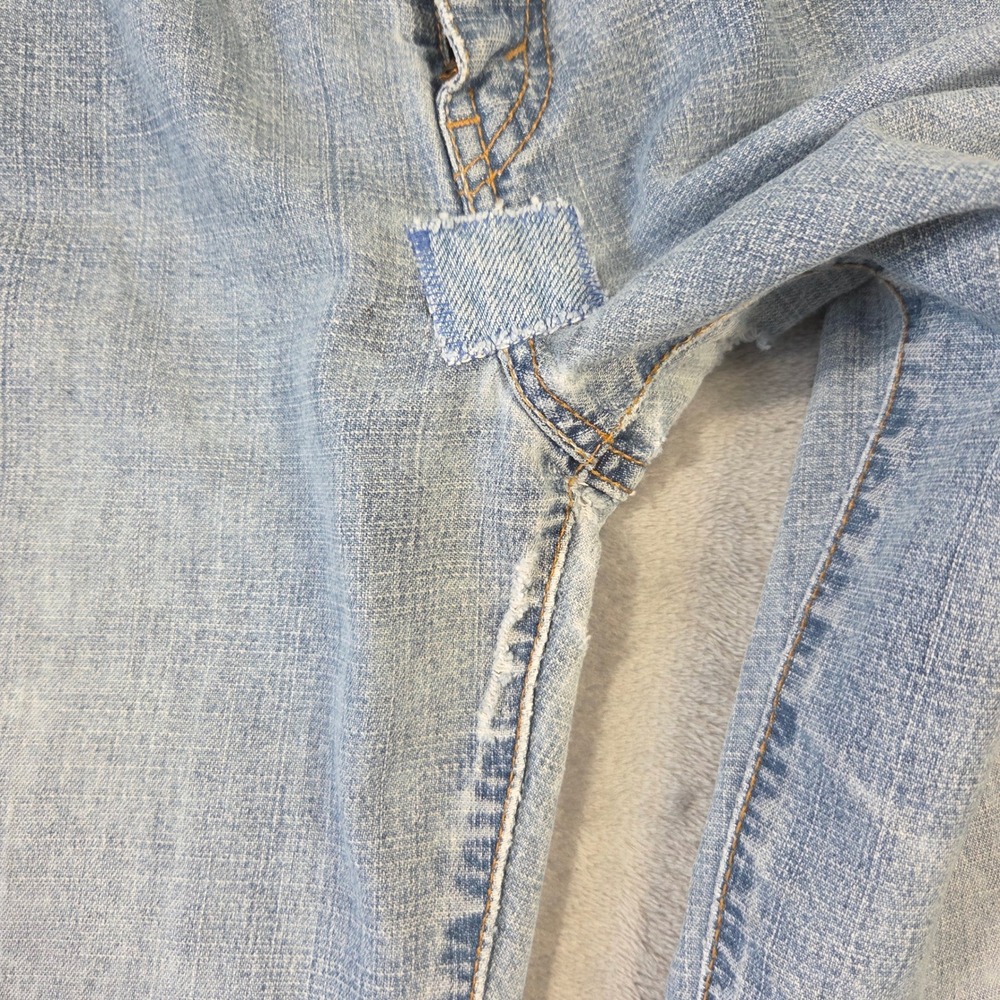 Levis 515 Nouveau Boot Cut Stretch Jeans Womens 6 Short Light Wash Blue Low Rise - Picture 5 of 8